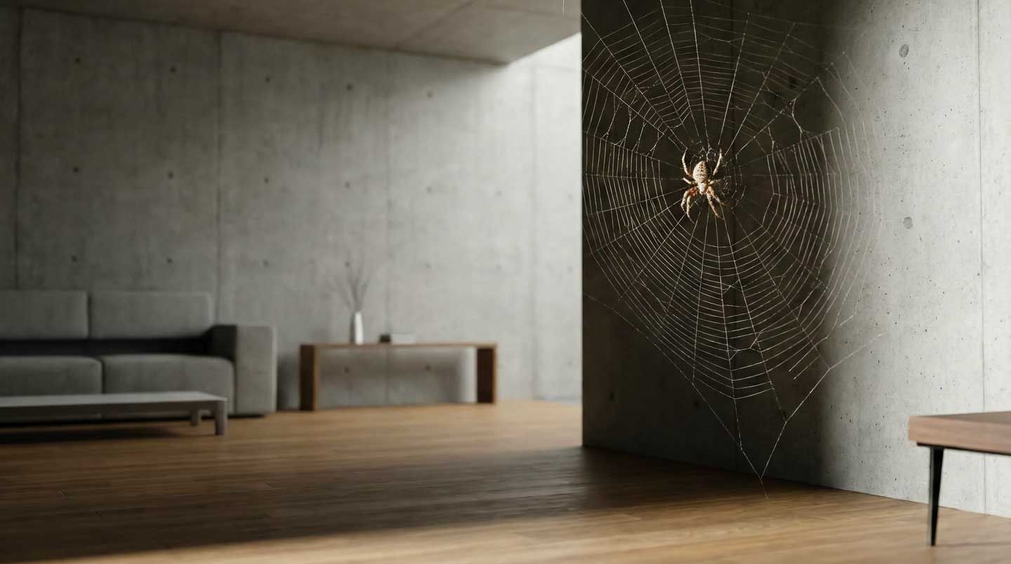 سم‌پاشی و نظافت تار عنکبوت